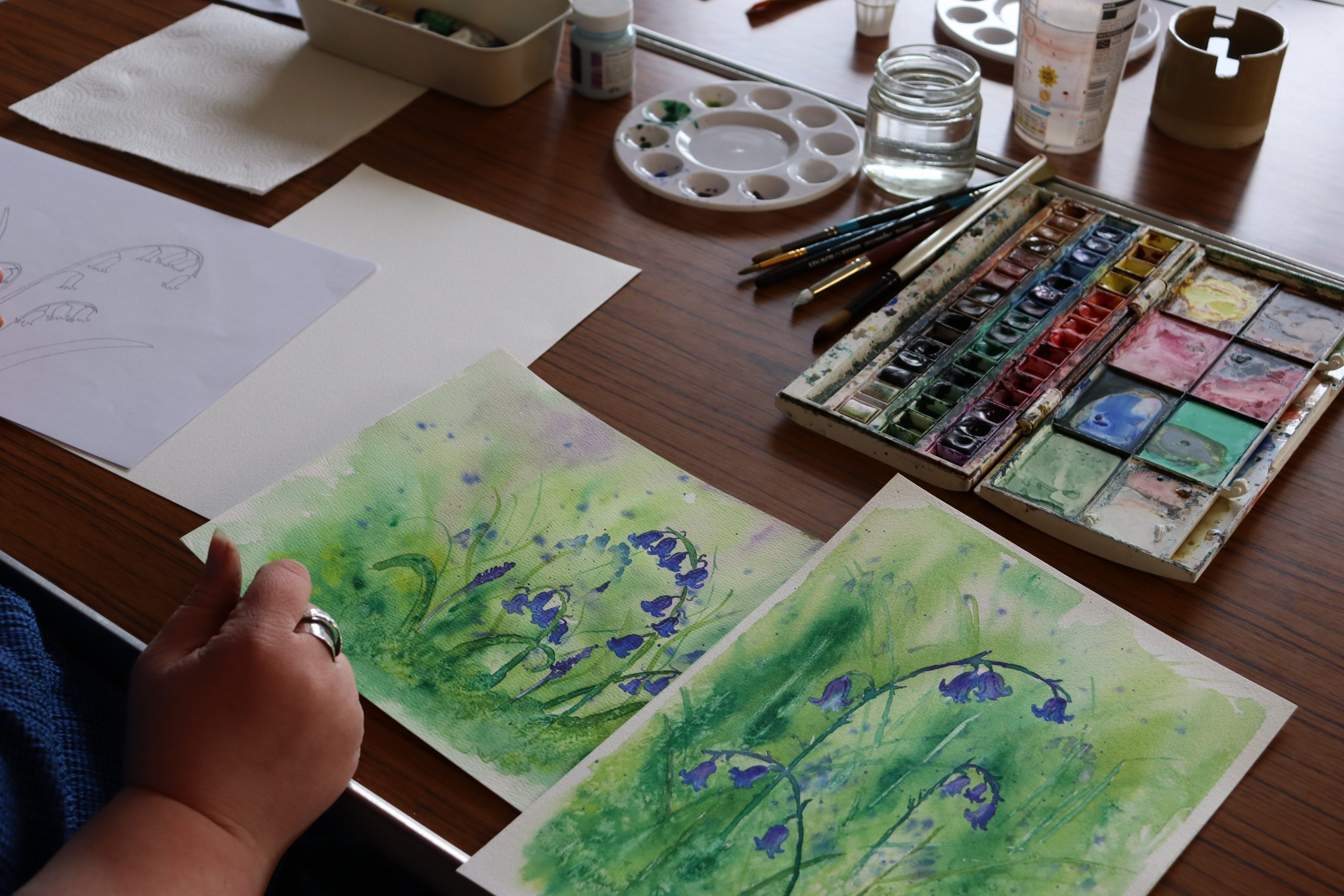 6 week beginners watercolour course - Loughborough